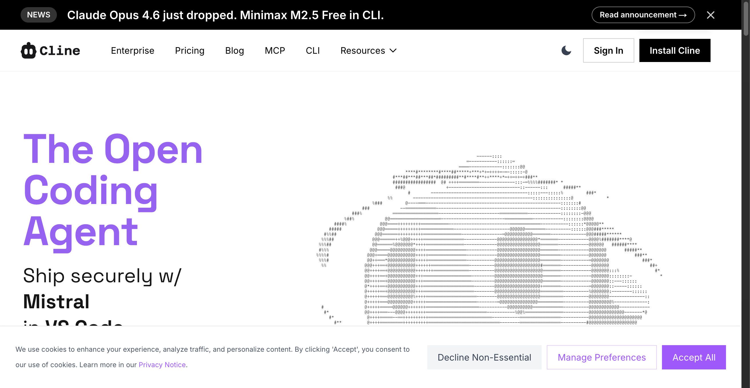 Coding Extension Cline: Most installed open-source AI coding extension for VS Code with ...